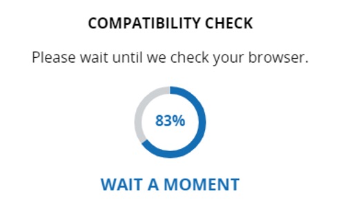 Compatibility check screenshot.
